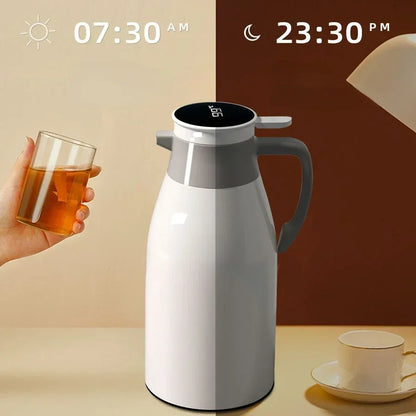 Xiaomi 2L Coffee Thermos Household Digital Display Glass Liner Vacuum Flasks Large Capacity Water Bottle Kitchen Thermal Kettle