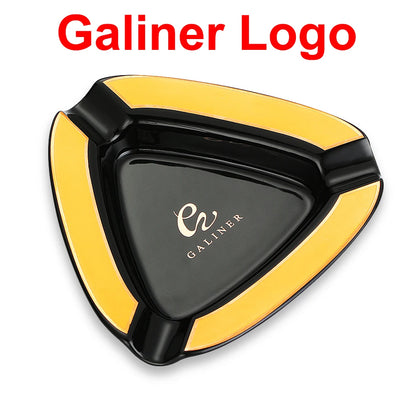 Galiner Cigar Ashtray Ceramic Portable 3 Holder Cigars Ash Tray Home 50th Aniversary Accessories Cigar Gadgets