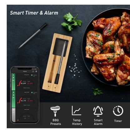 Wireless Meat Food Thermometer Bbq Thermometer Oven Grill BBQ Steak Bluetooth Temperature Meter Barbecue Accessorie