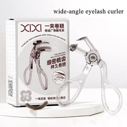 Wide-Angle Partial Eyelash Curler Portable One-Clip Curling Comb Tooth Lashes Curler Easy To Operate Styling Enlarge Eyes Tool