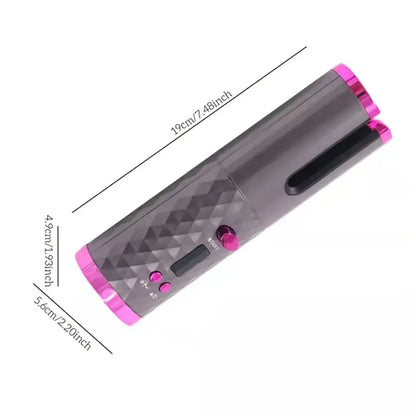 Rechargeable Automatic Hair Curler Portable LCD Display Ceramic Curler-Supplies for Hairdressing