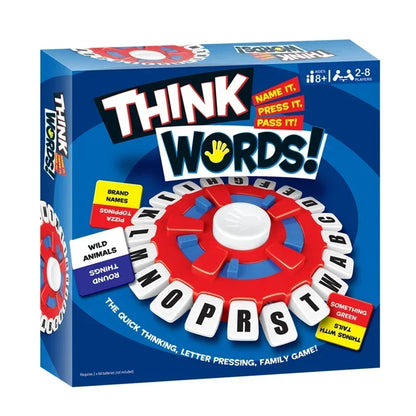 New Basta Spanish Word Game - English Tapple Games Version Quick Thinking Letter Pressing Board Game-