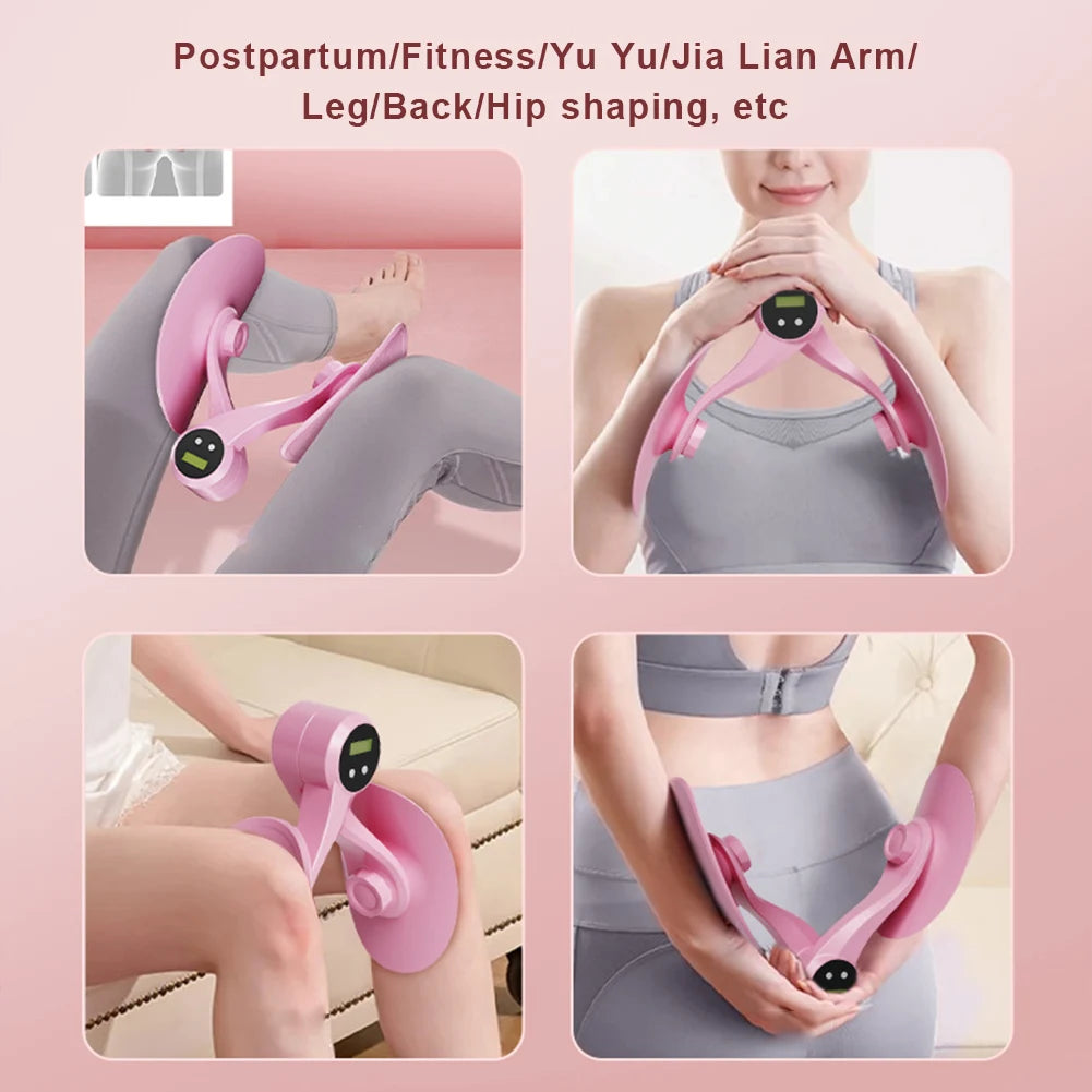 Pelvic Floor Muscle Trainer with Counter Kegel Exerciser Hip and Inner Thigh Exercise Equipment for Hip/Butt/Arm/Leg