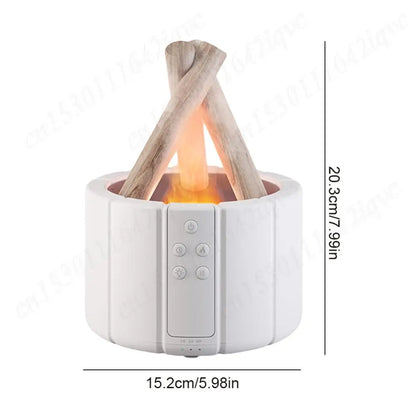 250ml Campfire Flame Aroma Diffuser Bonfire Air Humidifier Ultrasonic Cool Mist Maker Fogger Aromatherapy Essential Oil Diffuser