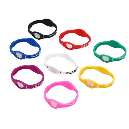 1pc Power Balance Energy Health Bracelet For Sport Wristbands Ion Silicone Band Gift