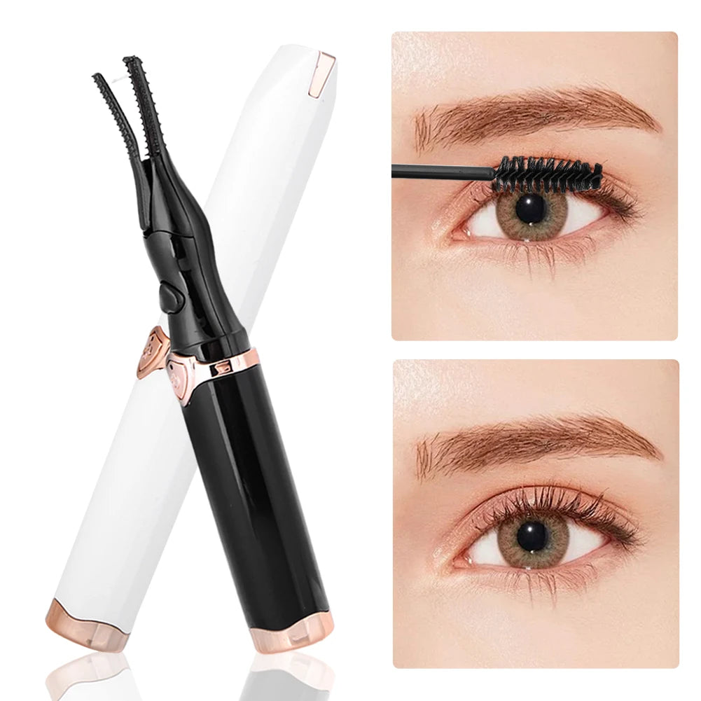 Electric Eyelash Curler USB Rechargeable Quick Heating Natural Curl Eyelash Curler Long Lasting for Quick Natural Curling