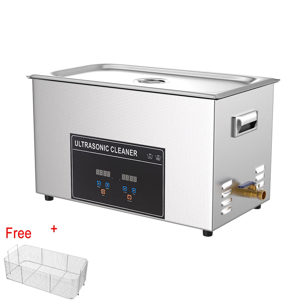 30L Industrial Ultrasonic Cleaner 900w Long Tank Driver Motherboard Automotive Metal Ultra Sonic Cleaner Vinyl Records Washer