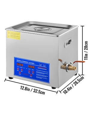 VEVOR Ultrasonic Cleaner Digital Timer  2L 3L 6L 10L 15L 22L 30L Stainless Steel Bath Jewelry Glasses Watch Cleaning Machine