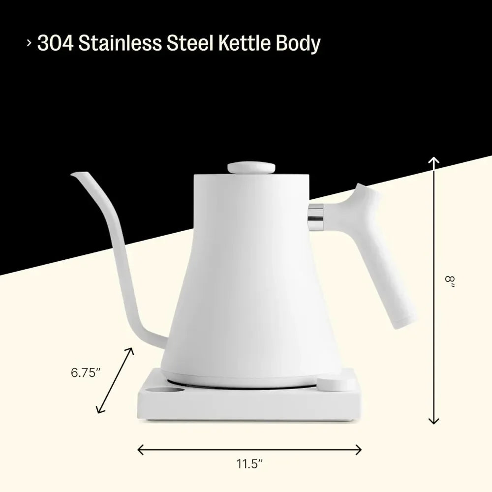 Coffee and Tea Kettle - Stainless Steel Kettle Water Boiler Electric Gooseneck Kettle - Pour-Over Portable Kettle  Samovar