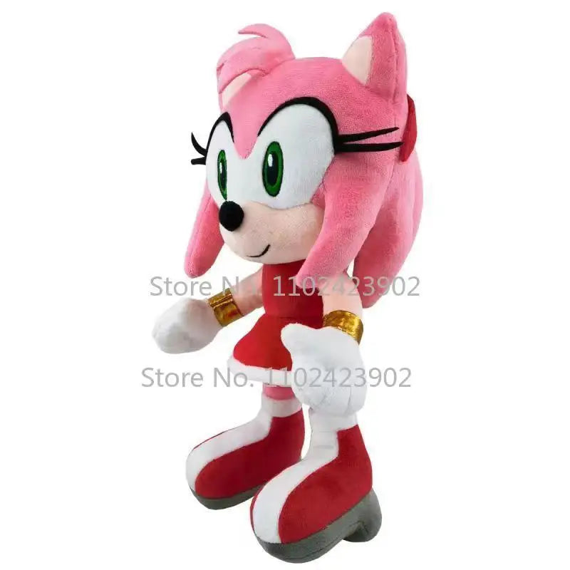 30cm Amy Sonic Peluche Rose Knuckles Tails Plush Cute Soft Stuffed Plush Doll shadow the Hedgehog