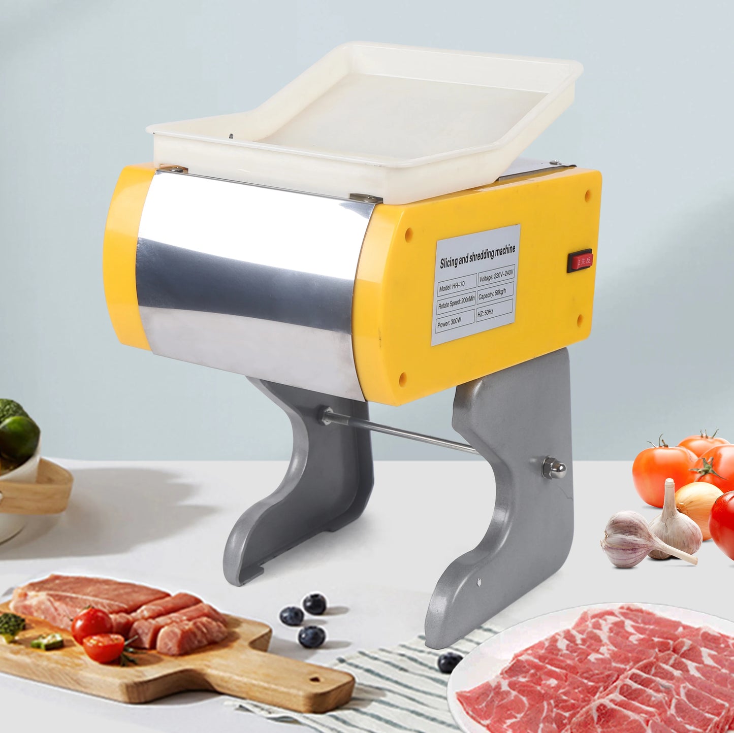 Slicer 300W All-purpose 50kg/h Professional Meat 19.5*18.5*38cm Shredding And Dice For Vegetables