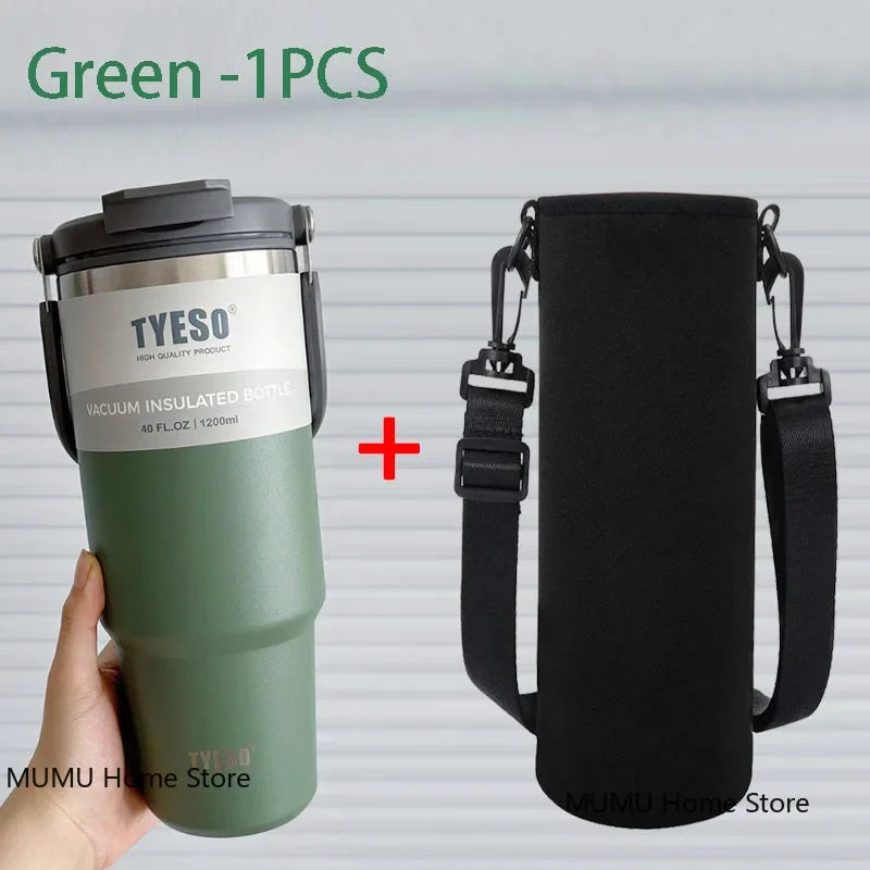 Tyeso Tumbler Coffee Cup Stainless Steel Vacuum Thermal Insulated Mug Large Capacity Double Drink Car Water Bottle Travel Mug