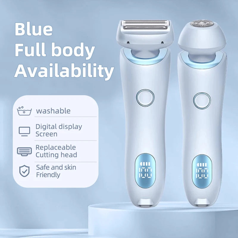 Painless Hair Removal Epilator USB Rechargeable Trimmer Women Body Razor Face Leg Armpit Bikini Hand Pubic Shaver Hair Remover