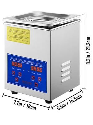 VEVOR Ultrasonic Cleaner Digital Timer  2L 3L 6L 10L 15L 22L 30L Stainless Steel Bath Jewelry Glasses Watch Cleaning Machine