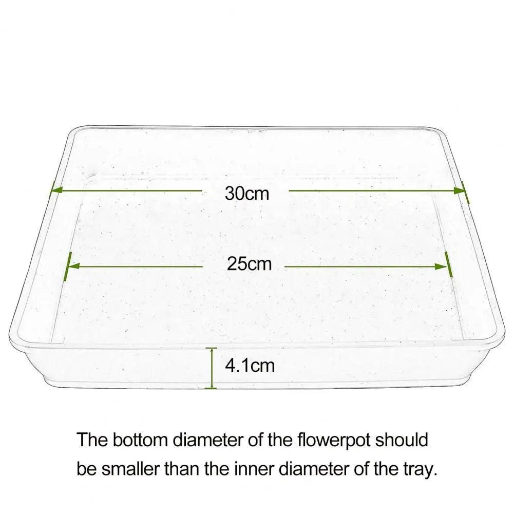 5Pcs Plastic Durable Plant Pot Saucer Drip Trays Saucers Indoor Outdoor Plants Heavy Duty Square Flower Pot Trays Black Home