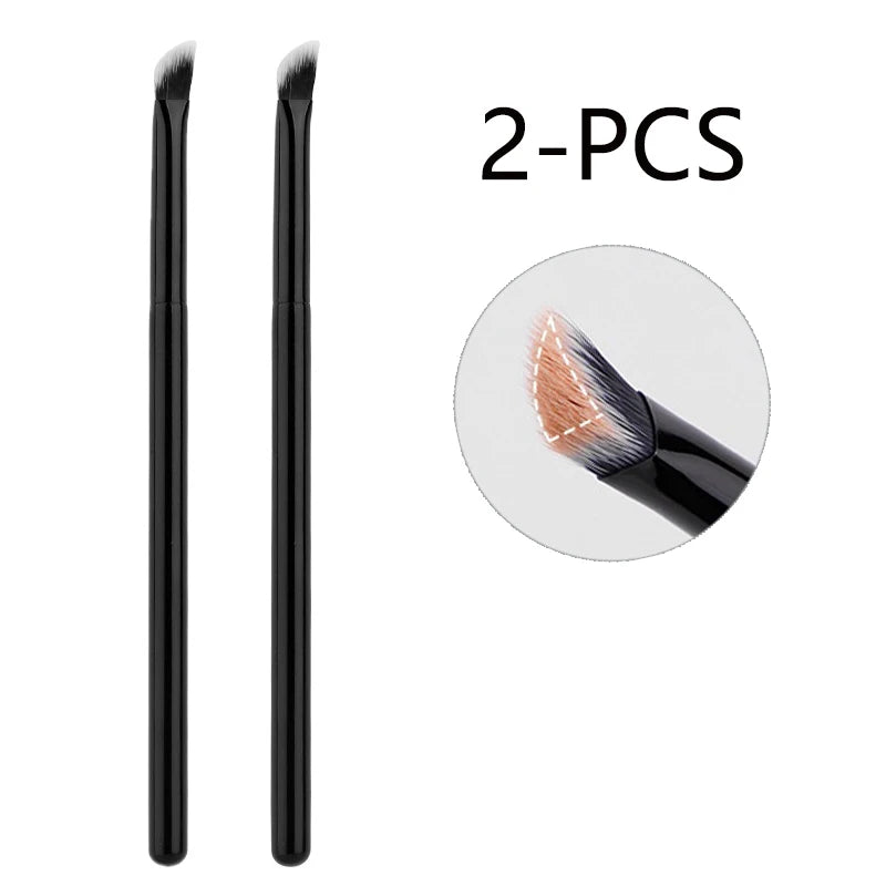 Small Iron Concealer Brush Angled Cream Foundation Concealer Makeup Brushes Oblique Angled Triangle Concealer Makeup Tools