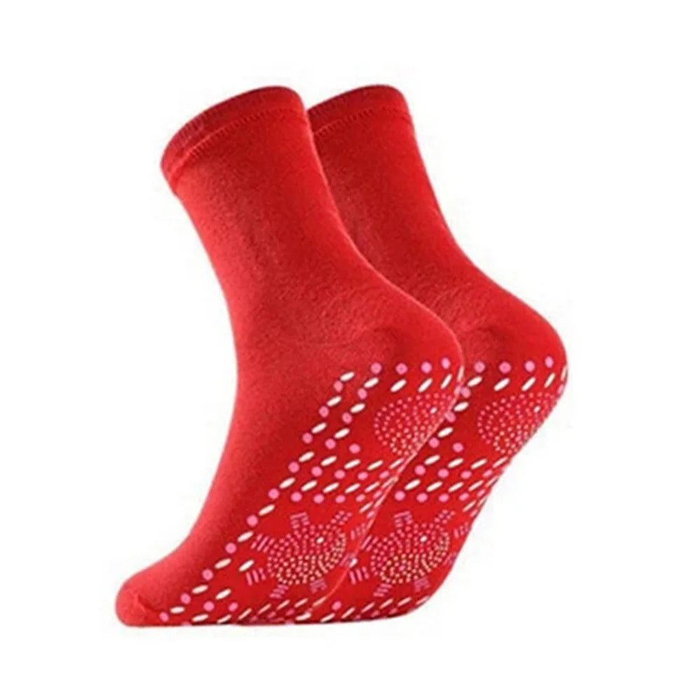 1 pair Self Heating Socks Tourmaline Magnetic Socks Health Care Therapy Socks Men Women Foot Massager Winter Warm Socks