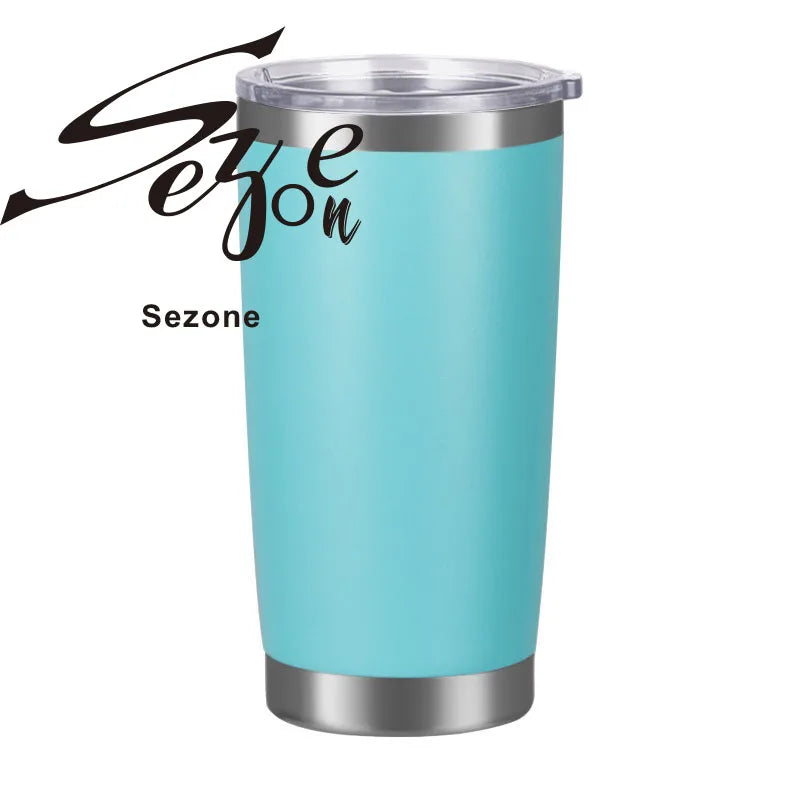 20oz Coffee Mug Thermal Cup Tumbler with Lid 304 Beer Stainless Steel Vacuum Insulated Double Wall xicaras caneca copo termico