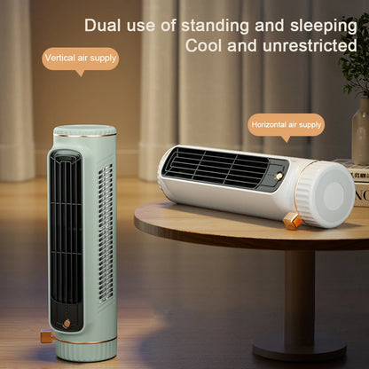 Desk Tower Fan USB Rechargeable 3 Speeds Quiet Air Cooler Tabletop Air Conditioner Vertical Horizontal Electric Fan