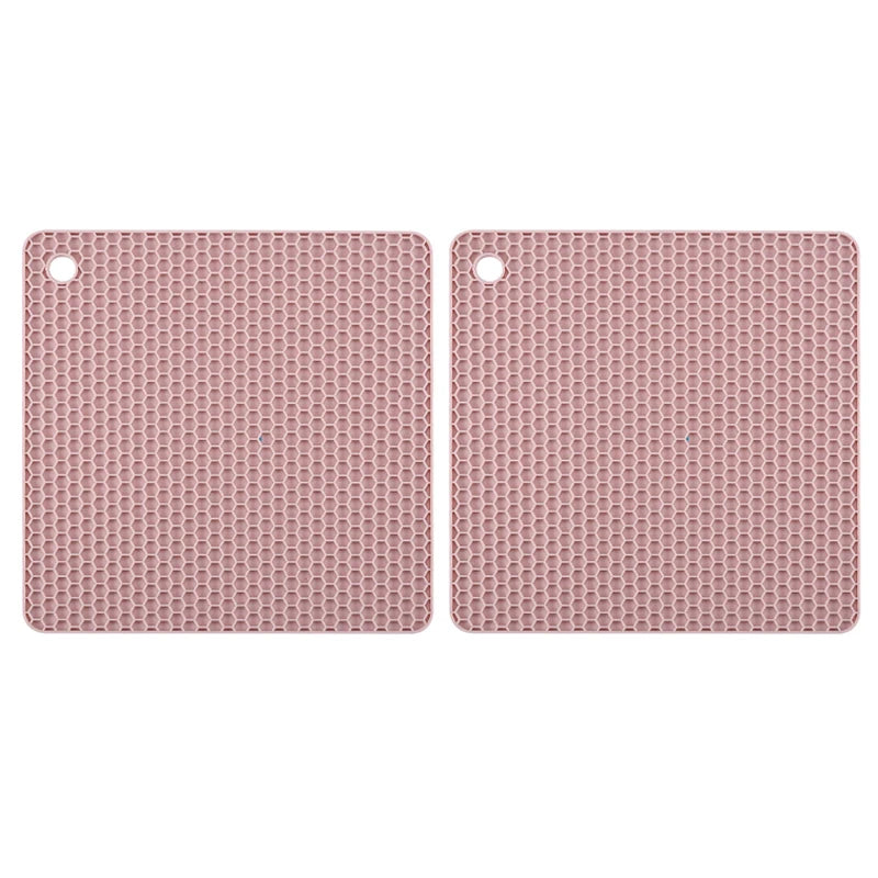 2/4 PCS Multifunction Heat Resistant Silicone Mat Drink Cup Coasters Nonslip Pads Pot Holder Table Placemat Kitchen Accessories