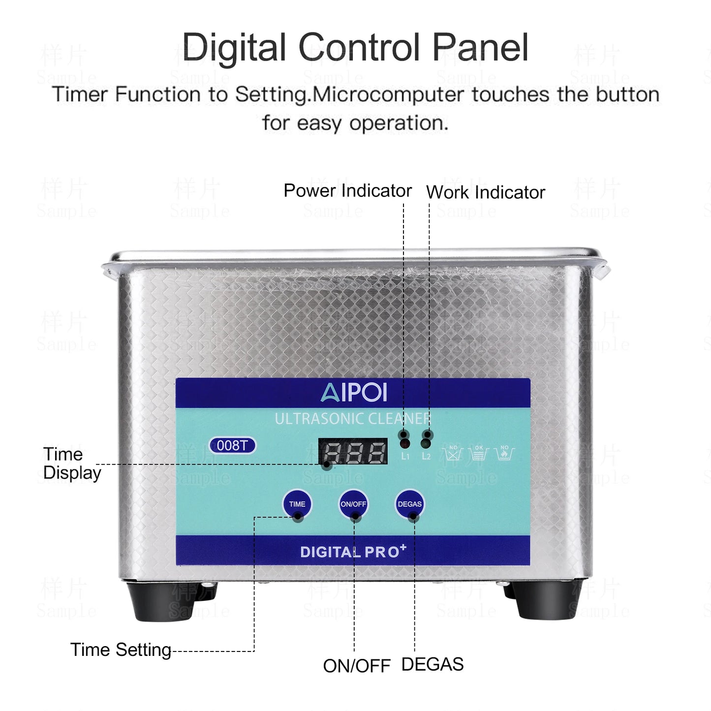 [Ships from UK ] AIPOI Ultrasonic Cleaner 800ml 2L 3.2L 6.5L 10L 15L 22L 30L Home Appliance