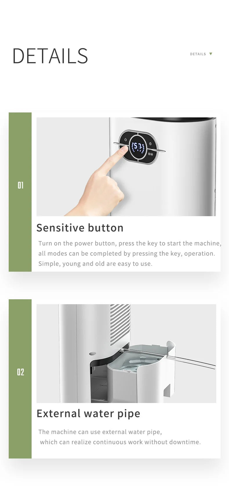 1.2L Electric Dehumidifier Remote Control Smart Air Dryer Automatic Mute Moisture Absorber Minus-Ion Anion Air Purifier for Home