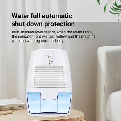 Portable Dehumidifier Device Air Purifier Mute Moisture Absorbers Air Dryer For Home Room Office Kitchen Deodorizer Dryer