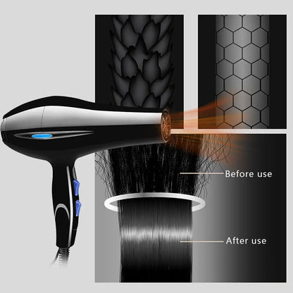 5 In 1 Professional Style 2200W Hair Dryer With Diffuser & Nozzle Salon Styler