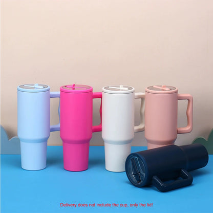 2PCS 30oz Tumbler Flip Straw Lid Replacement fit for Stanley Mugs Spill Proof Splash Resistant Tumbler Lids Straw Cup Cover