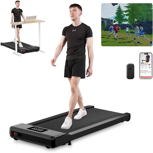 100CM Long Walking Area 300 lb Walking Pad ,Under Desk Treadmill with Remote Control ,2 in 1 Portable Walking Treadmill for Home