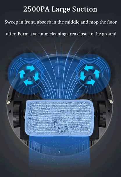 Robot Vacuum Cleaner 2500PA Smart Remote Control Wireless AutoRecharge Floor Sweeping Cleaning appliance Vacuum Cleaner For Home