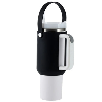 Portable Water Bottle Protective Sleeve Silicone Water Bottle Holder Bag  Bottle Carrier Sleeve with Handle for Stanley 40oz Cup