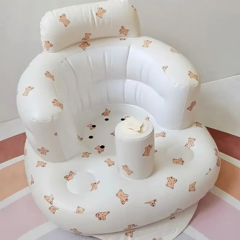 PVC Baby Inflatable Small Sofa Learning To Sit Baby Learning Seat Bath Bath Stool Portable Folding Toys Kids Sofa Sofa for Kids