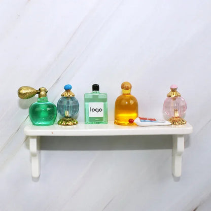 1/12 Dollhouse DIY Emulation Mini Perfume Package Model Miniature Items Dolls House Accessories Makeup Ornaments Toys for Girls