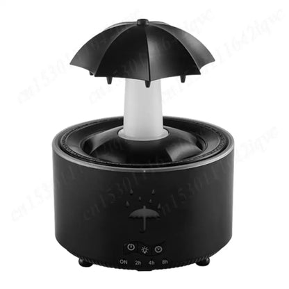 Rotating Umbrella Humidifier Oil Diffuser with 7 LED Night Light Humidifier Essential Oil Diffuser Remote Aromatherapy Diffuser