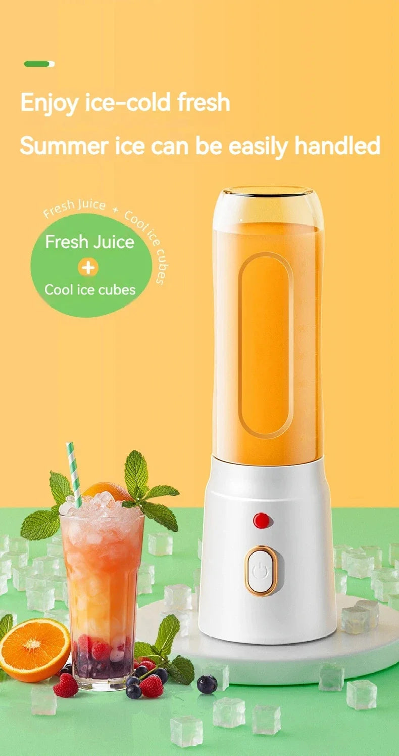 Rechargeable Mixers Fresh Fruit Juicers USB Portable Juice Bottle Mini Fast Electric Blender Smoothie Milkshake Juice Maker