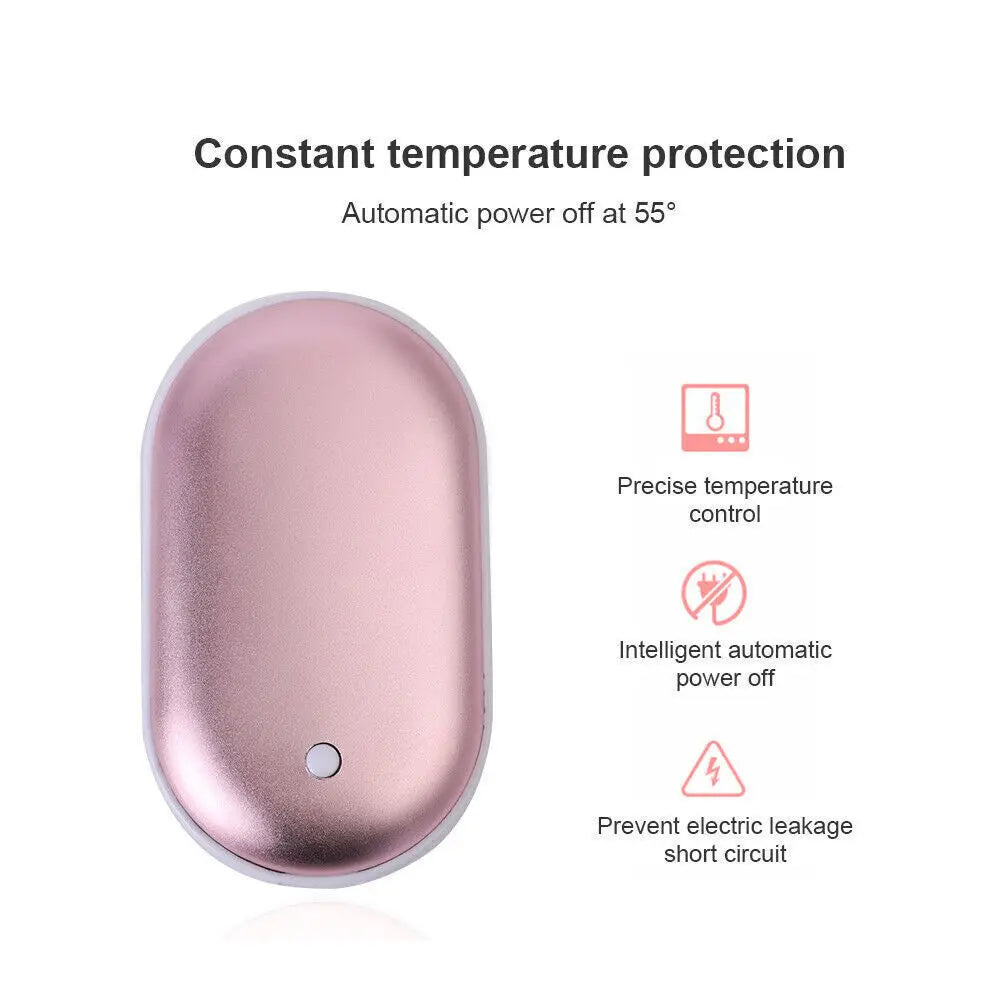 5200Mah Portable Hand Warmer Mini Power Bank USB Rechargeable Winter Heater UK