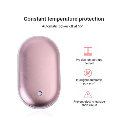 5200Mah Portable Hand Warmer Mini Power Bank USB Rechargeable Winter Heater UK