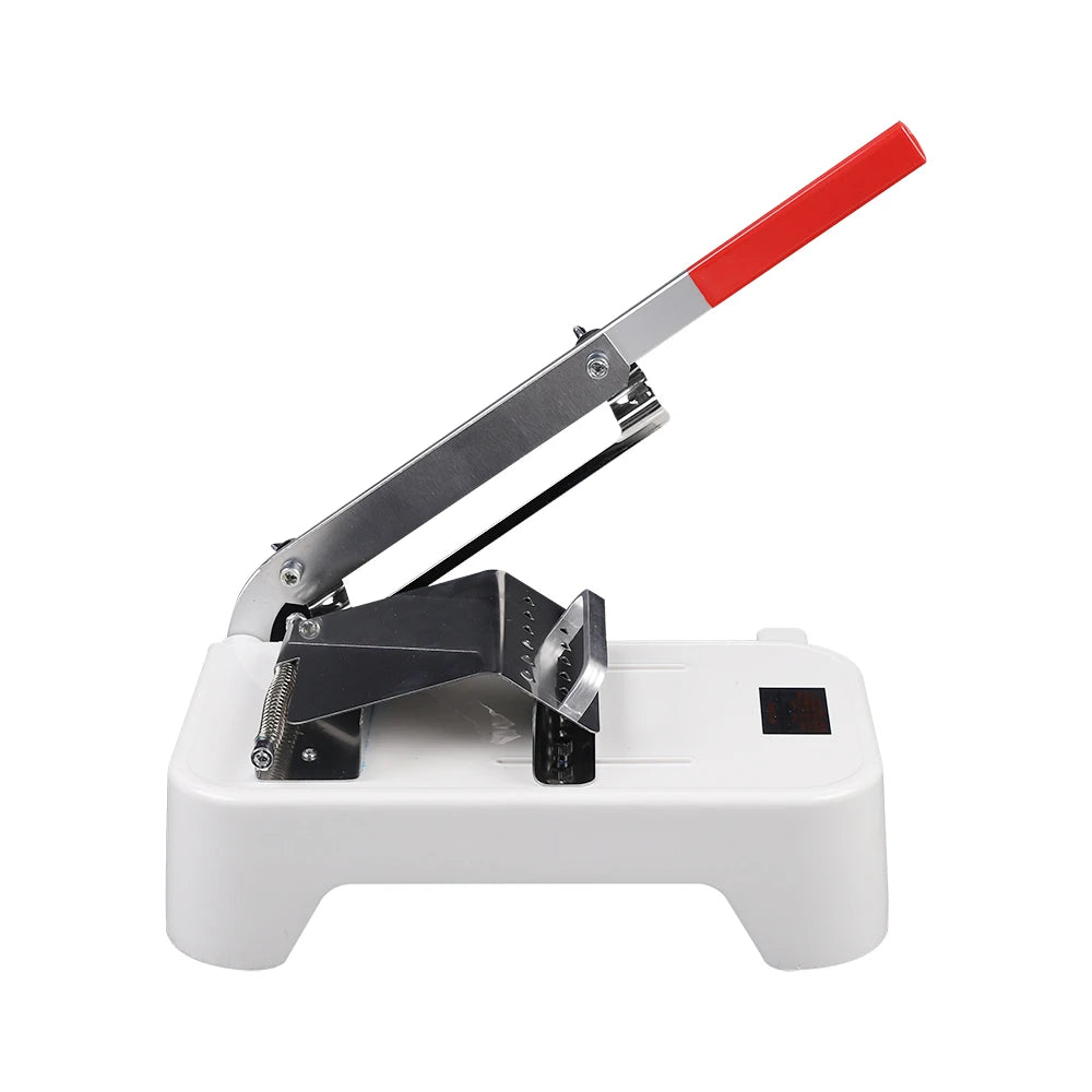 Portable Manual Slicer with Stainless Steel Blades, Kitchen Slicing Tool for Frozen Meat Hard Vegetables