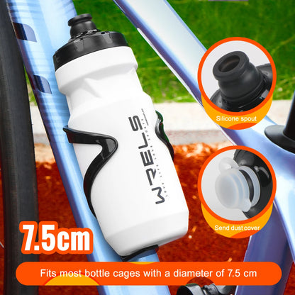 WRELS Bicycle Water Bottle 600ml Bike Bottle Outdoor Sport Cycling Kettle Bottle Bike Portable Bike Cup