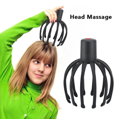 Electric Octopus Claw Scalp Massager Anti-stress Relief Headache Stimulation Vibration Head Massager Scratcher