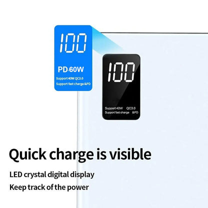 Portable 20000Mah Power Bank Pack Fast Charger 2 USB Battery For Mobile Phone UK