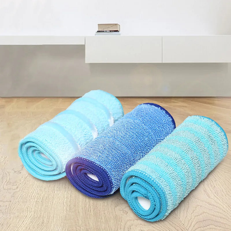 2PCS 45*14cm Floor Cleaning Replacement Mop Cloth Double Microfiber Mop Pad Household Paste Cloth Mop Pad Reusable Spraying Flat