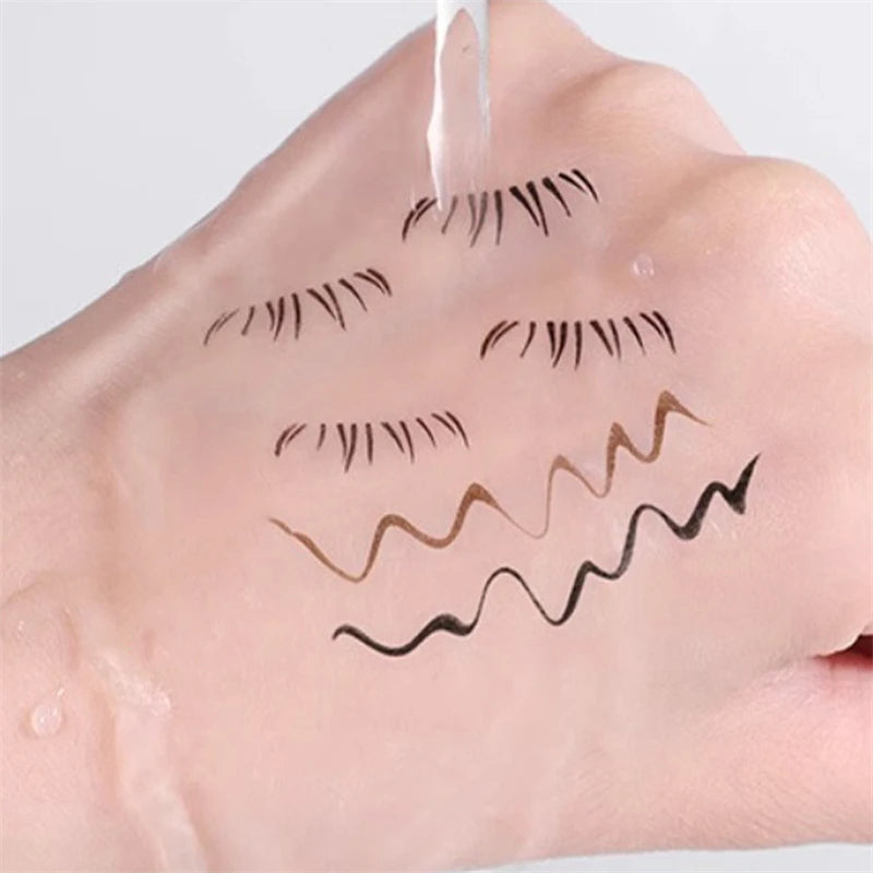 Waterproof Lower Eyelash Stamp Set Quick Dry Portable 0.01mm Tip Eye Liner Lower Lash Stamp with Ink False Eyelashes Accessories