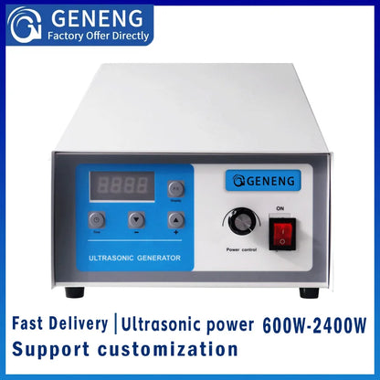 GENENG Ultrasonic Generator 40KHz Power Adjustable 600W/1500/3000W Converts Electrical Pulses Transducer Power Supply