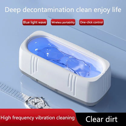 Xiaomi Mijia Ultrasonic Cleaner Glasses Watch Gold Diamond Multi-Functional Cleaning Machine Jewelry Portable Household Blue Ray