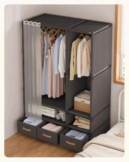 Simple Floor-Standing Wardrobes Home Large Capacity Durable Clothes Cabinet Dustproof And Economical Wardrobe Bedroom Furniture