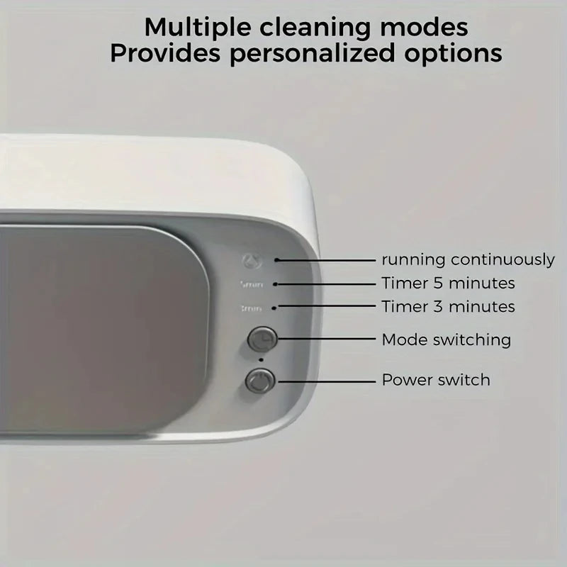 Xiaomi Ultrasonic Glasses Cleaning 45KHZ Ultrasound Jewelry Cleaner Machine High Frequency Ultrasonic Cleaning Bath For Jewelry