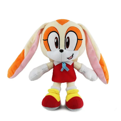 25-28cm Super Sonic Plush Toys The Hedgehog Cute Amy Rose Knuckles Tails Plush Doll Cute Soft Stuffed Toy Kids Birthday Gifts