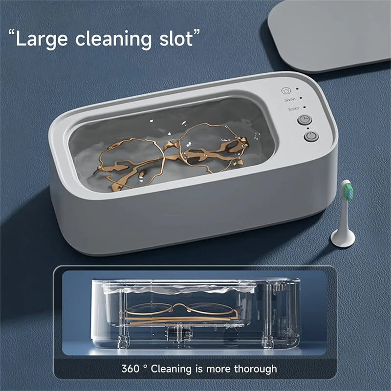 Xiaomi Ultrasonic Glasses Cleaning 45KHZ Ultrasound Jewelry Cleaner Machine High Frequency Ultrasonic Cleaning Bath For Jewelry